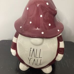 Rae Dunn fall y’all gnome cookie jar